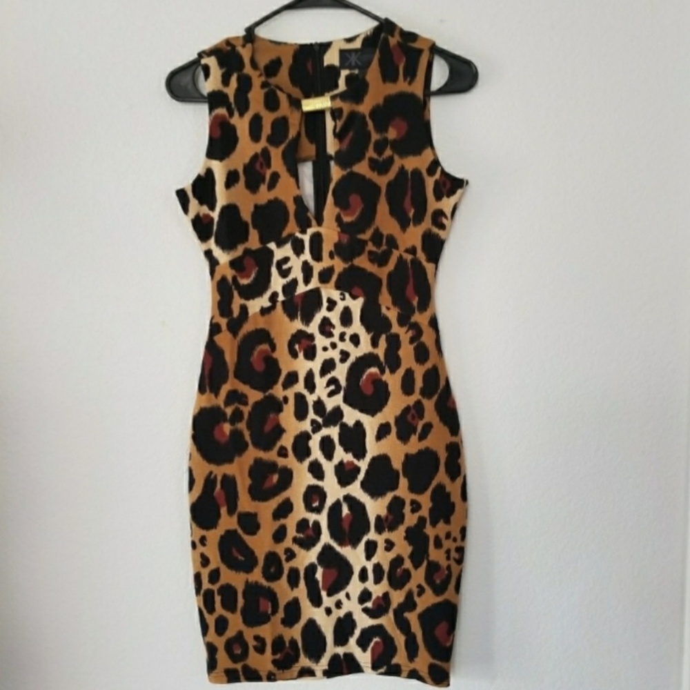 Kardashian Kollection Leopard Dress - Picture 1 of 1